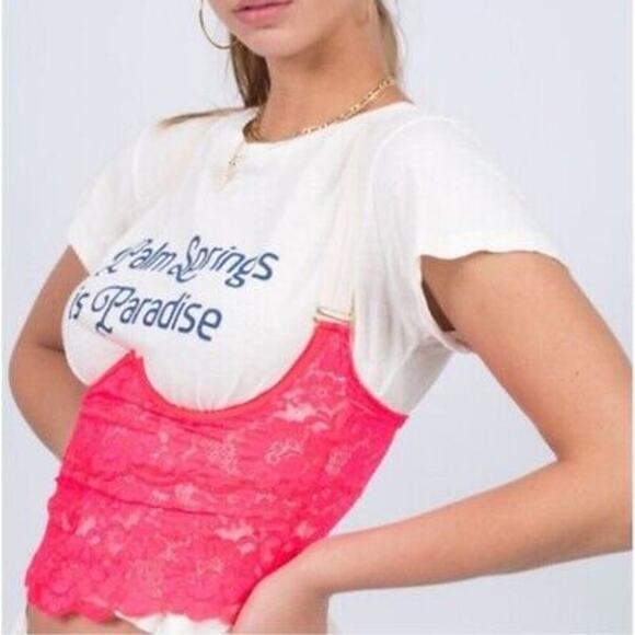 We Are Hah Other - Free People We Are HAH Womens Bust A Move Bustier HAHt Lava Medium